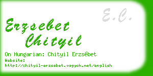 erzsebet chityil business card